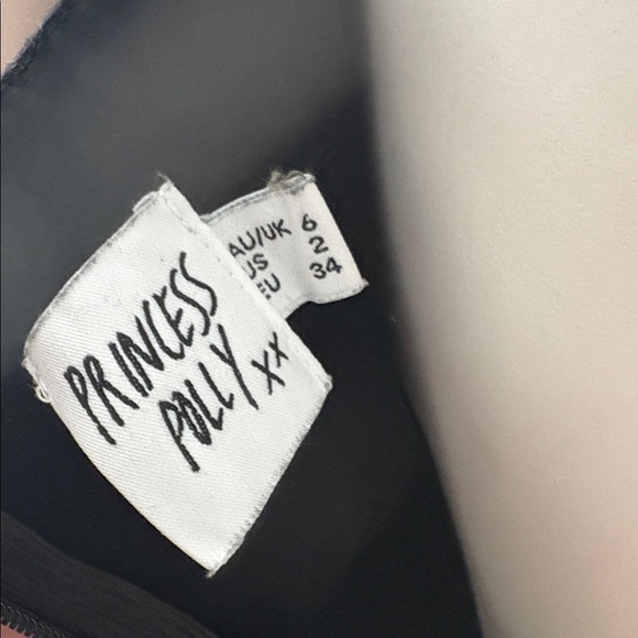 Princess Polly KIRIBATI MINI DRESS BLACK size 2 - Picture 11 of 12